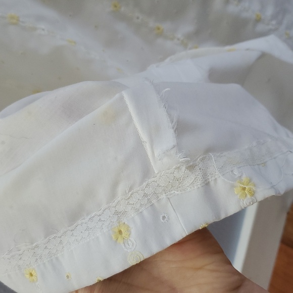 Vintage 1960 Eyelet Handmade Dress - Picture 6 of 11